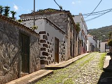 Dorfstraße in Santo Domingo. 